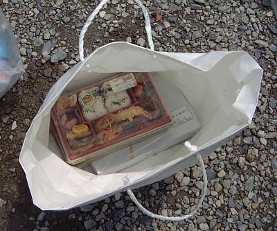 捨てられた?弁当