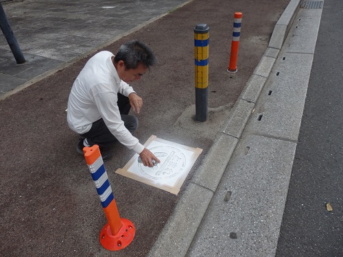 昨年のとまれ表示