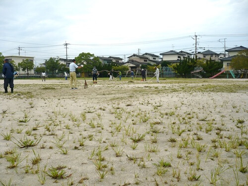 草刈り開始