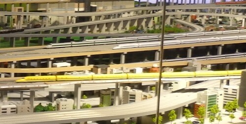 京都鉄道博物館2階ジオラマ