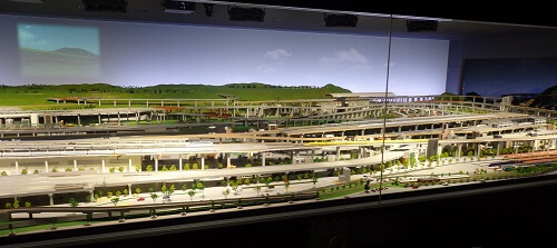 京都鉄道博物館2階ジオラマ